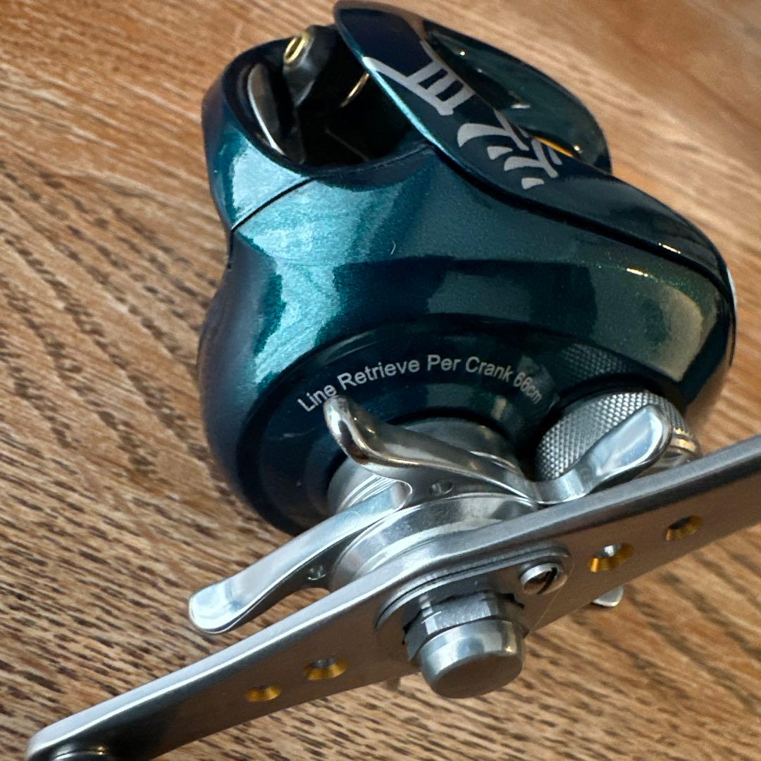 最終価格 SHIMANO 炎月 ベイトリール 青 釣り リール 鯛カブラ