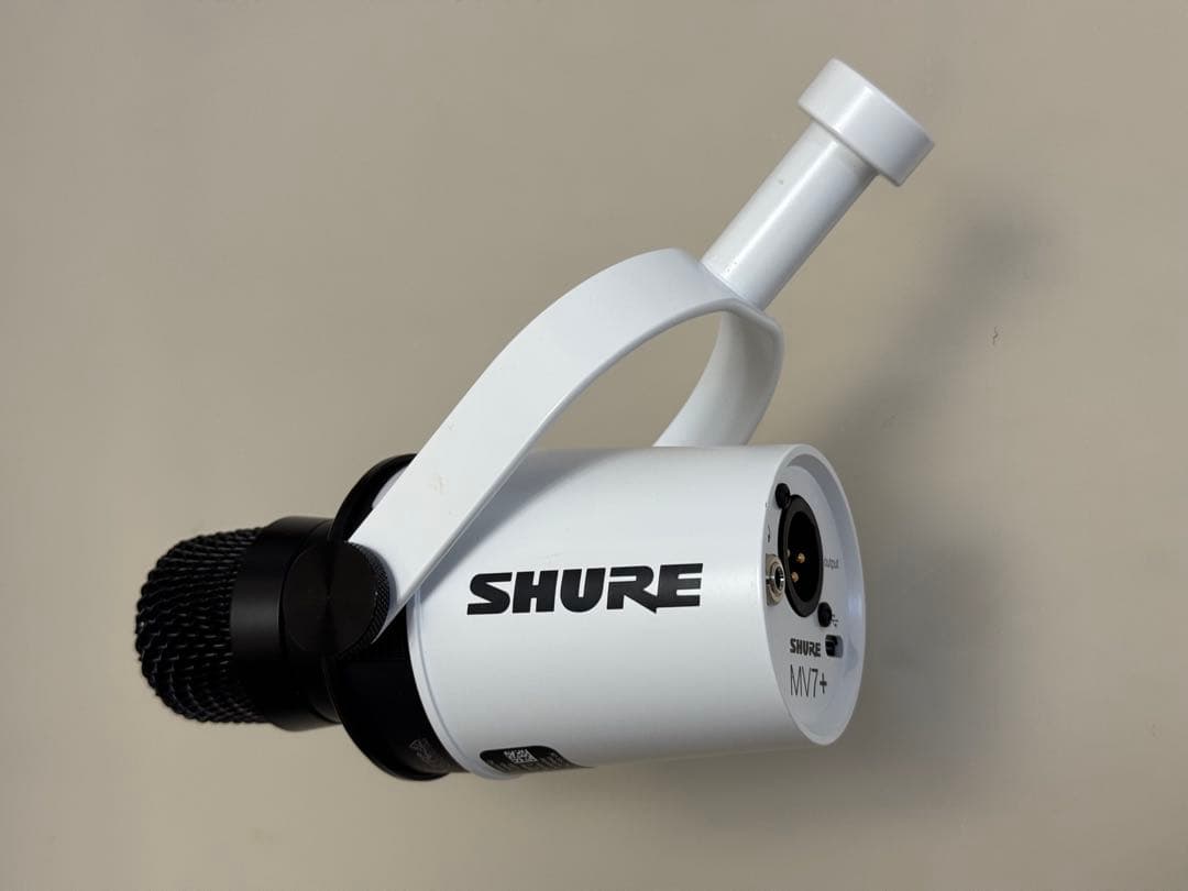 SHURE MV7+ USB/XLR両用ダイナミックマイク ホワイト
