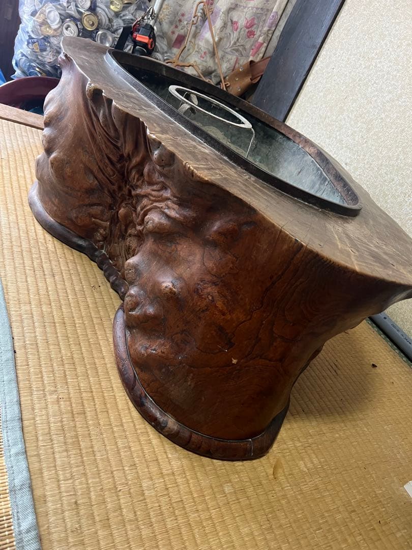 木製オーバル型火鉢 約80cm