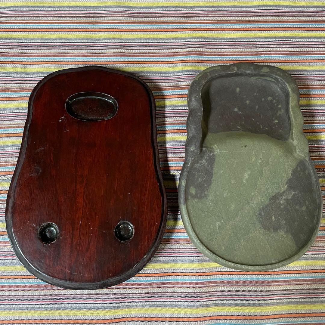 お値下げ★硯① 箱入硯 ひょうたん 硯 書道具 すずり 書道 文房四宝