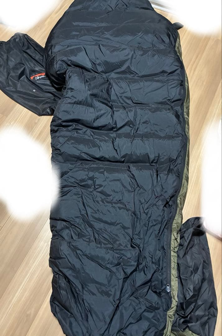 NANGA 寝袋 オーロラSTDレギュラーサイズ　オリーブグリーン　650FP