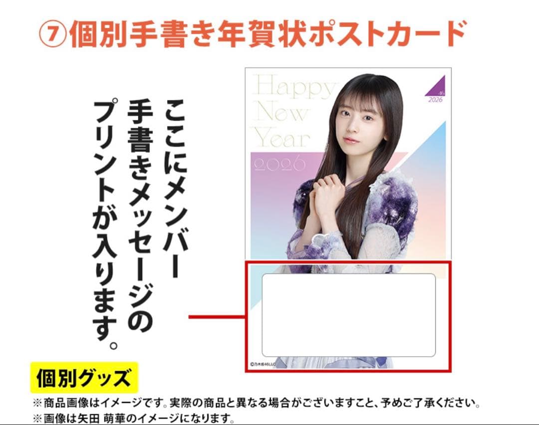 乃木坂46 2026年福袋A B C 19点　井上和