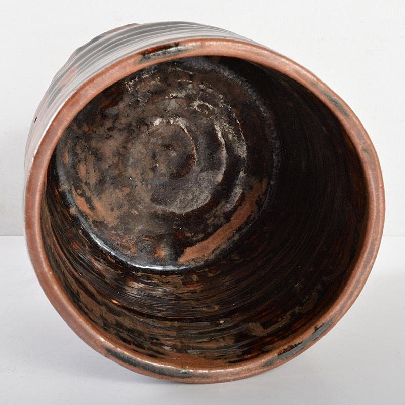 茶道具　江戸中期　瀬戸一重口水指　識箱　箱書きあり　M　R5723