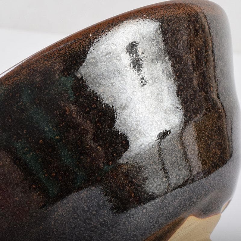 茶道具　上野焼　十五代　熊谷紅陽作　茶碗　堀内宗完(兼中斎)極め箱　VR9097