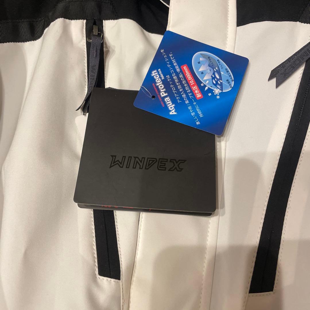 WINDEX スノーボードウェア ホワイト/ブラック