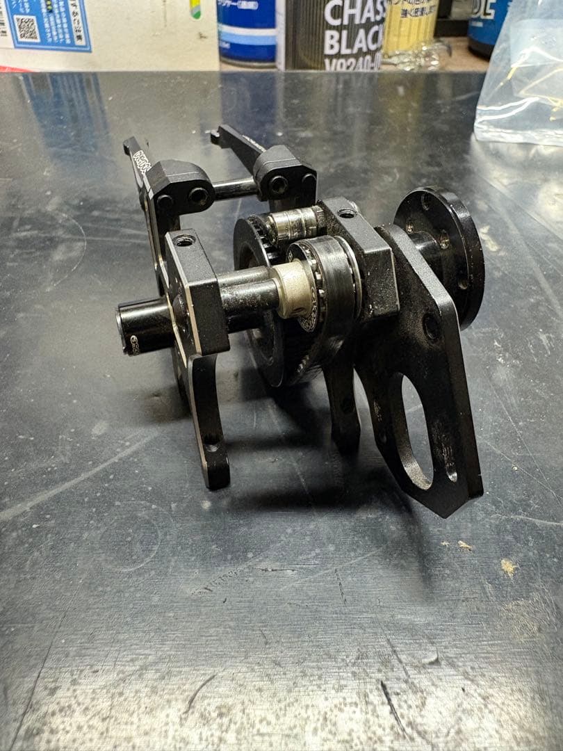 overdose リアモーターマウントキット　ブラック ベルトボールデフセット