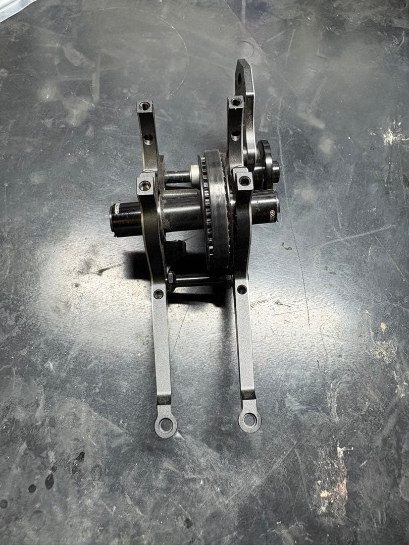 overdose リアモーターマウントキット　ブラック ベルトボールデフセット