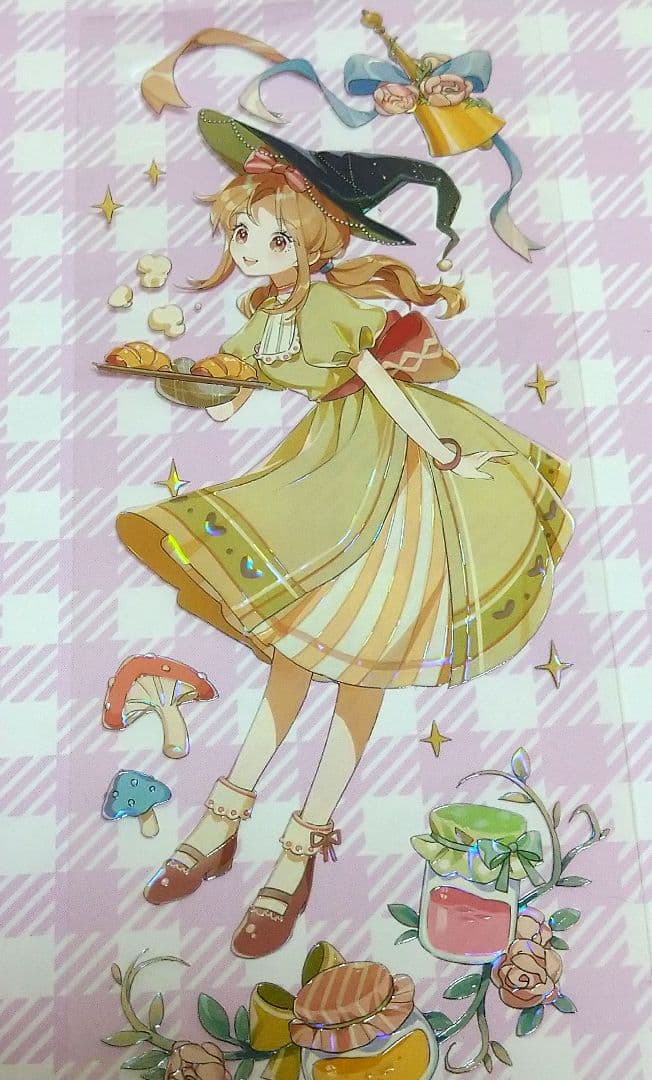 J1109＃魔法面包屋(贝壳光)Dailylife切り売り海外人物マステ女の子