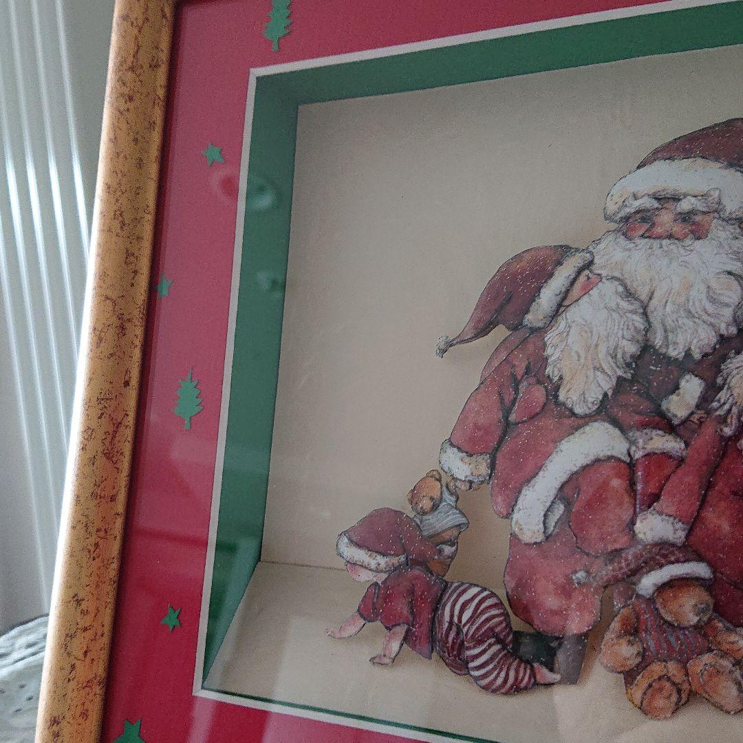 新品　★ 絵画  シャドーボックス完成品  クリスマス