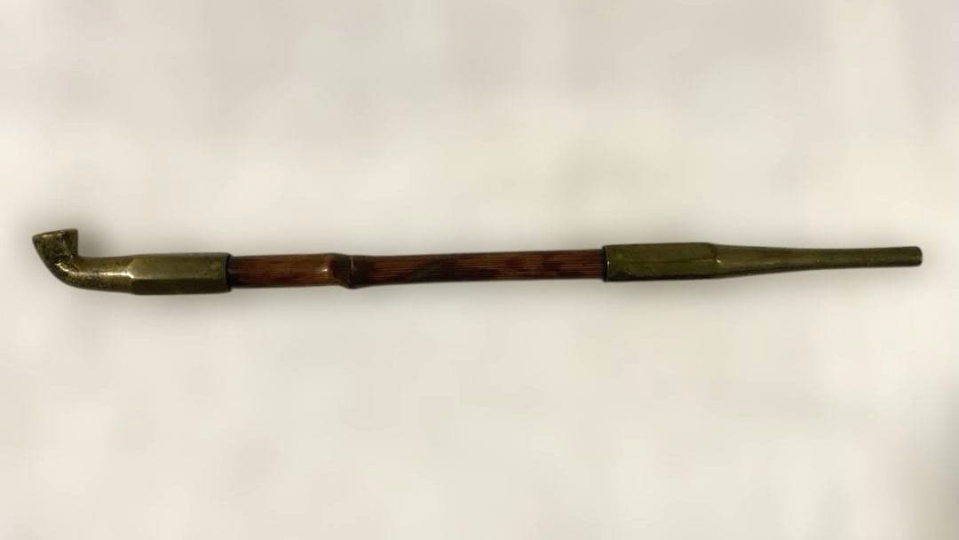 C-18 煙管　煙管入れ　叺　煙草道具　古道具　骨董品　時代物　美術品　工芸品