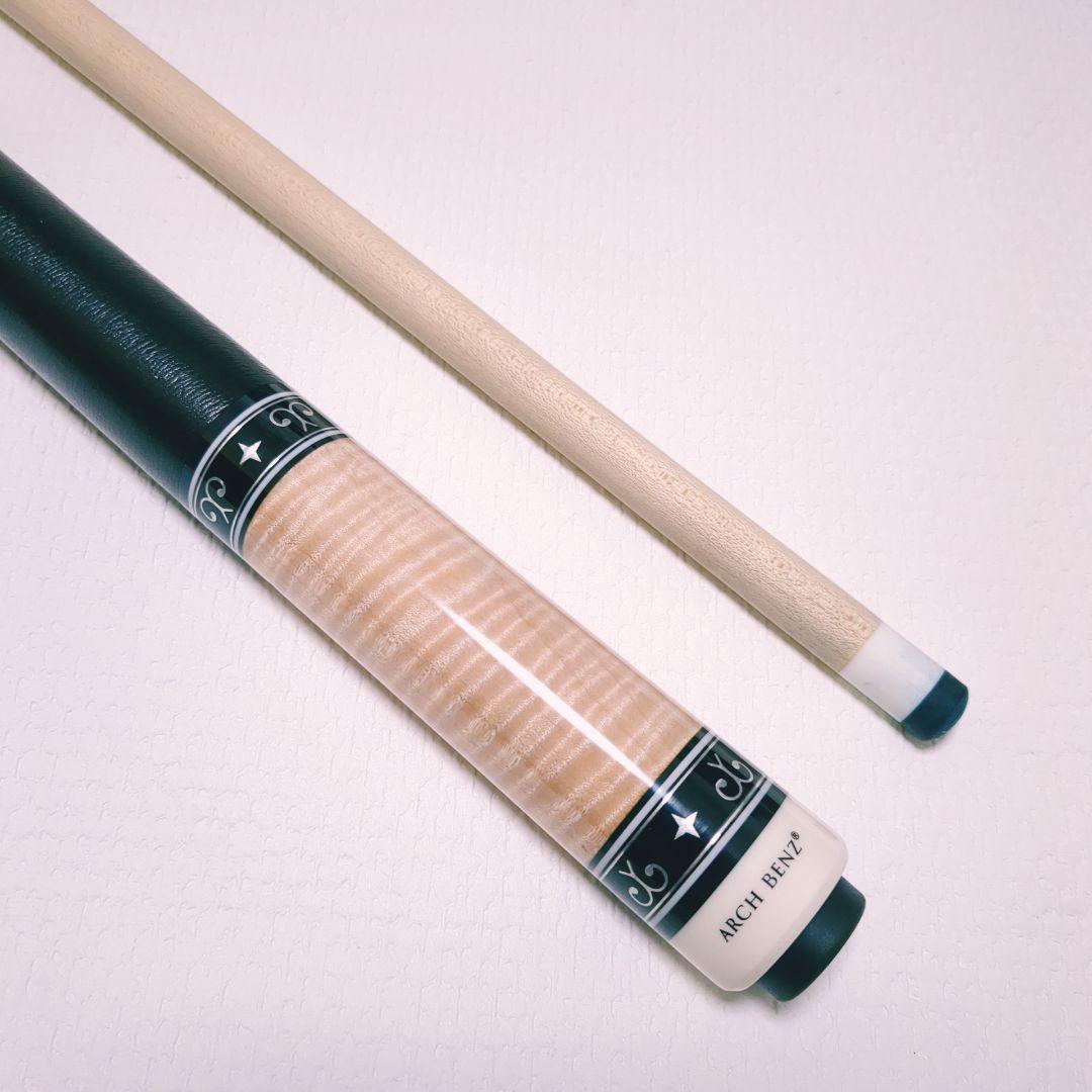 ★美品★アーチベンツ★カーリーメイプル虎目ストレート★本革巻き