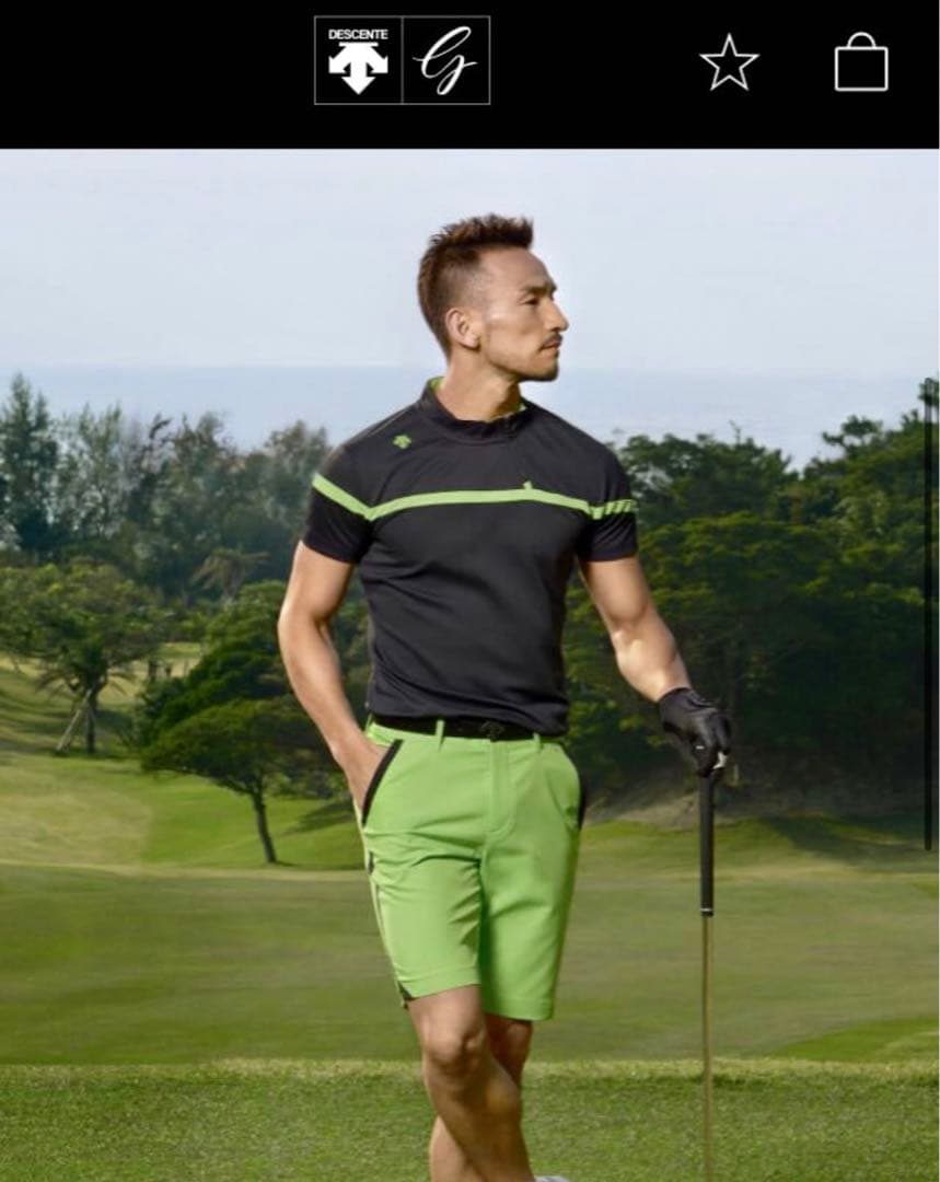 中田英寿愛用　デサントゴルフ　セットアップ　夏用　ウエア　descents