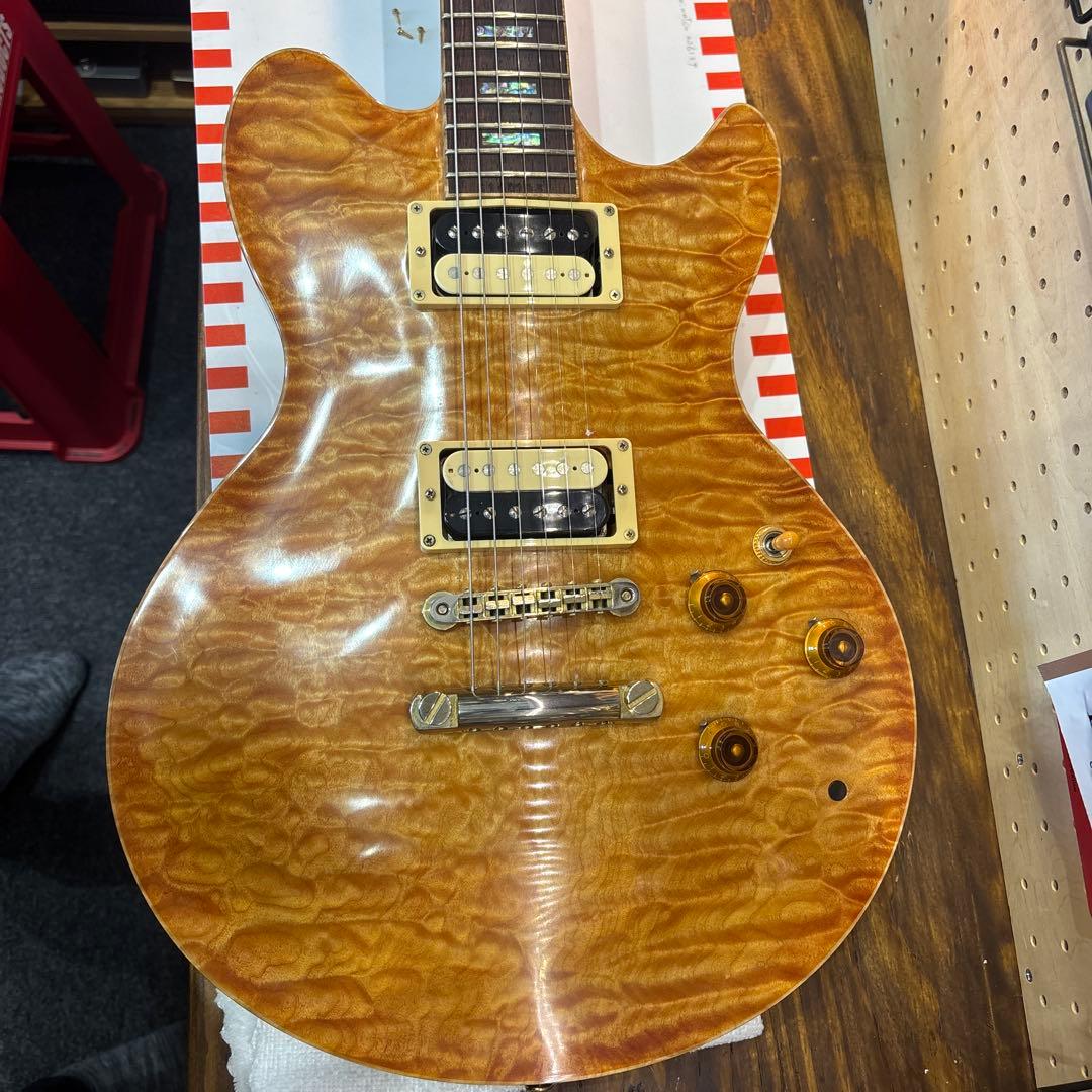 Sugi ギターSH605 5AQM ハカランダ レスポール貴重なモデル 中古