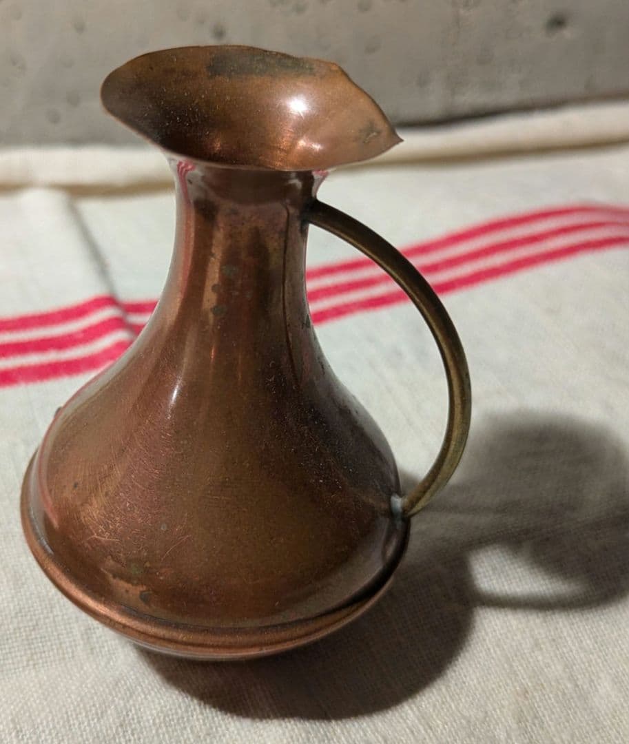 フランスアンティーク　ディネット 銅製ままごと ミニチュアキッチン道具 4個