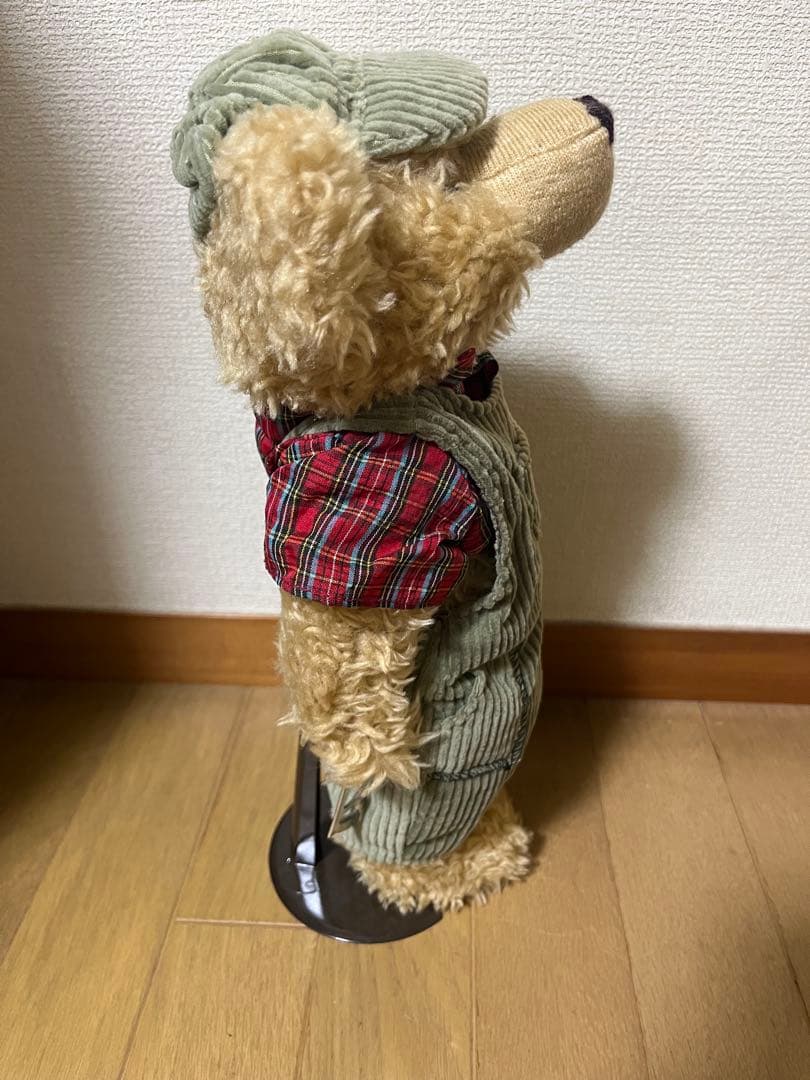 テディベア チェック柄シャツ付き