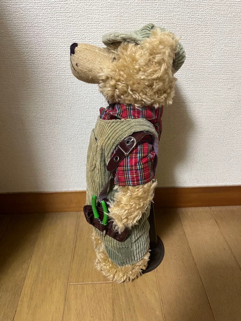 テディベア チェック柄シャツ付き