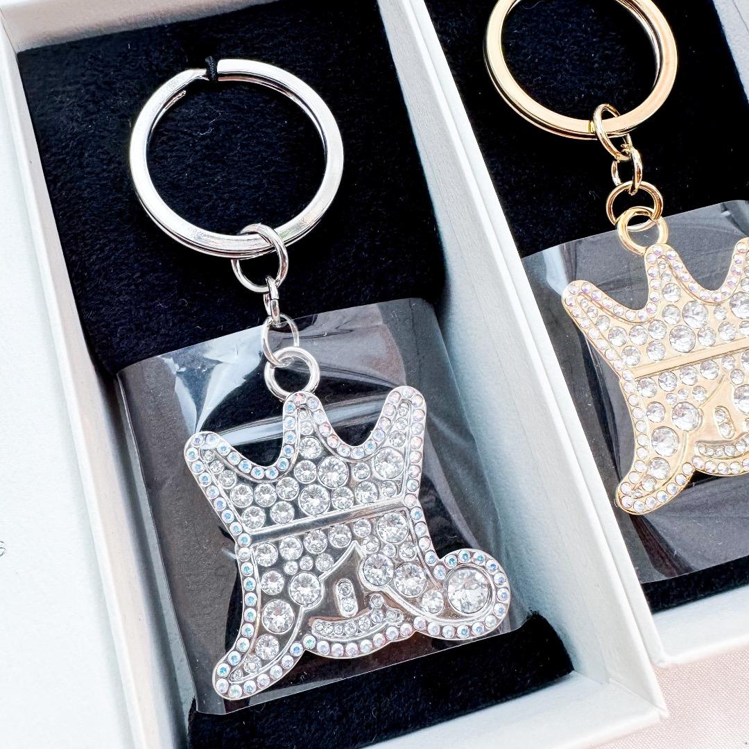 嵐 キーホルダー 嵐を旅する展覧会 スワロフスキー ゴールド&シルバー　セット