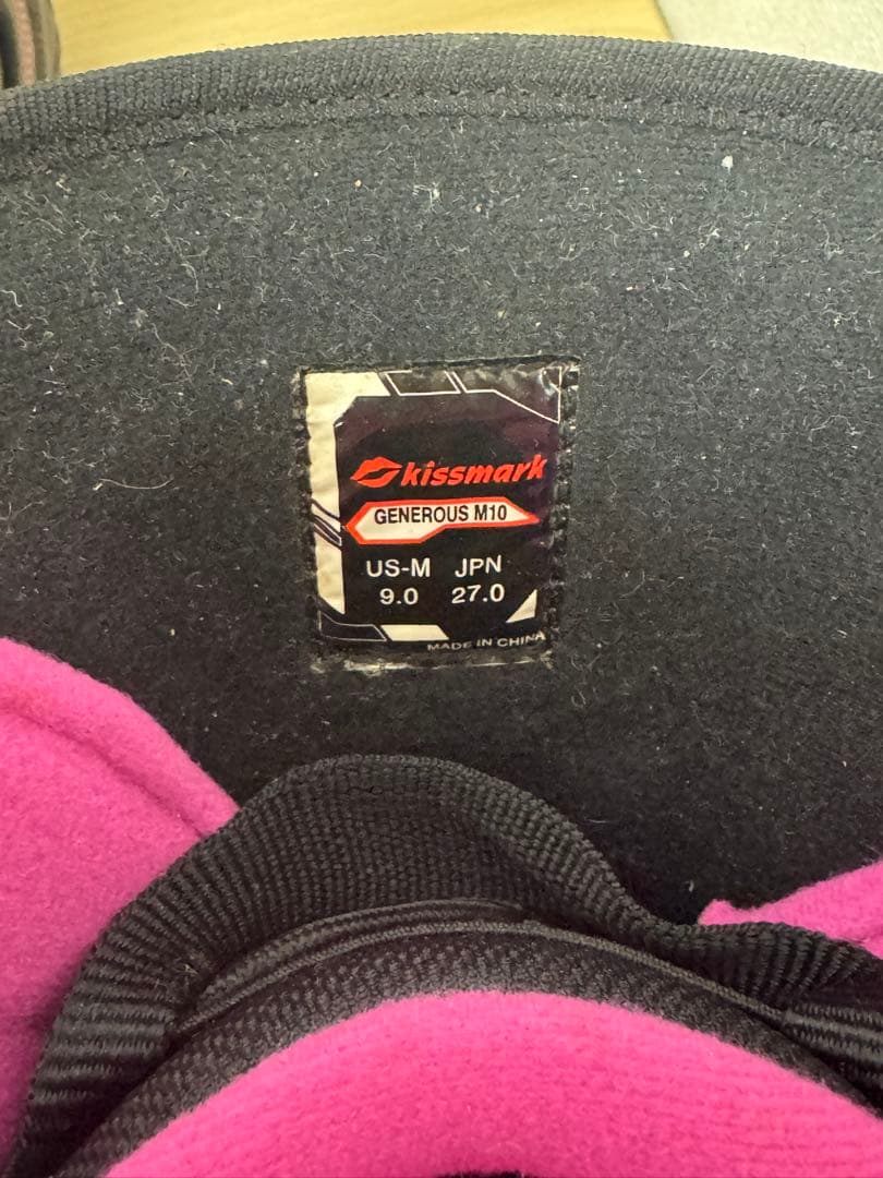 kissmark 27cm generous m10 スノーボード boa