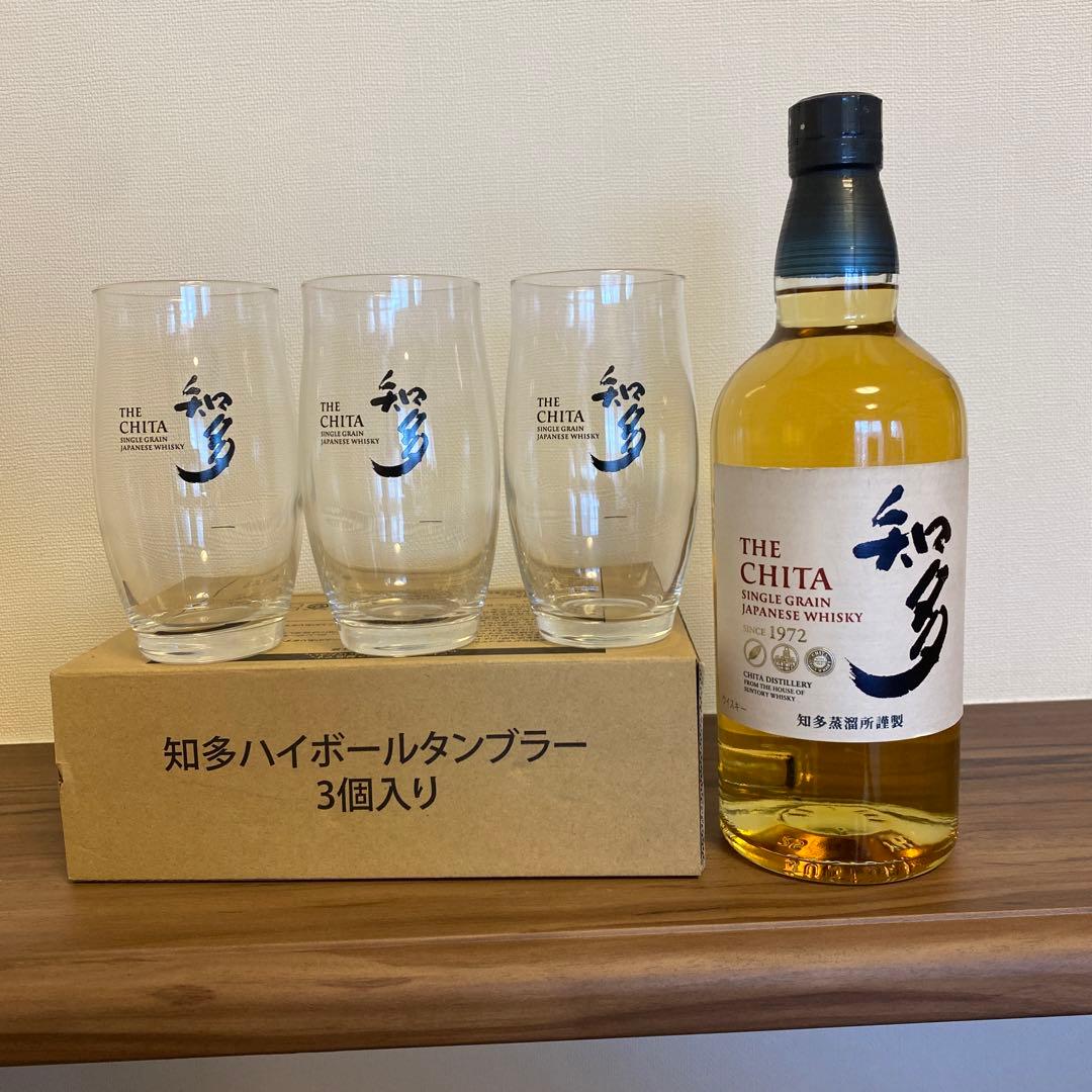 サントリー知多ウイスキー 700ml & 専用ハイボールタンブラー 3個セット