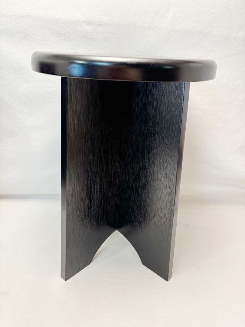 美品 茶道具 立礼用 掻き合せ塗り 円椅（椅子）組立式 玄々斎好写 2客裏千家