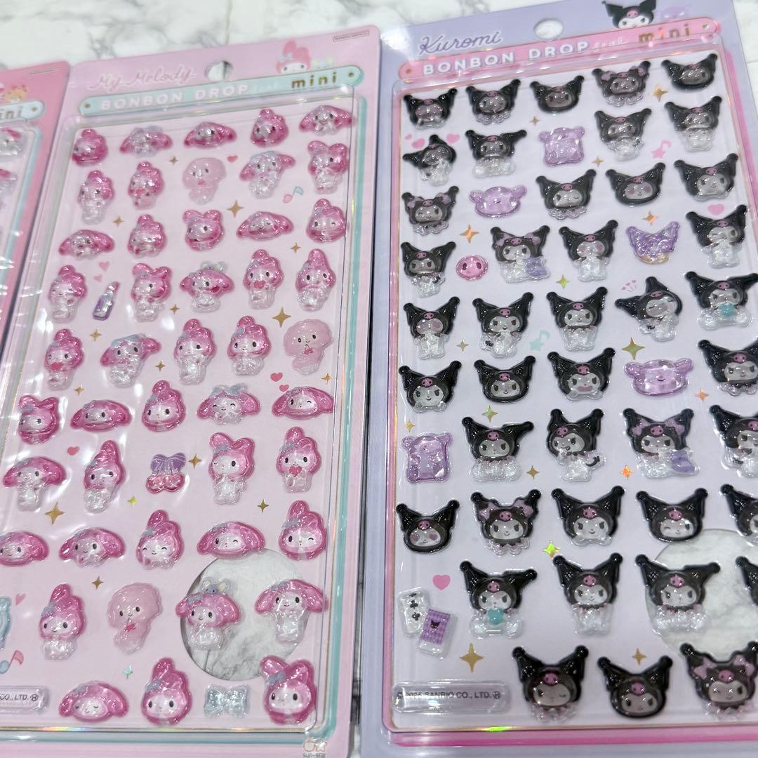 【正規品】ボンボンドロップシールミニ サンリオ　全8種セット　コンプリート