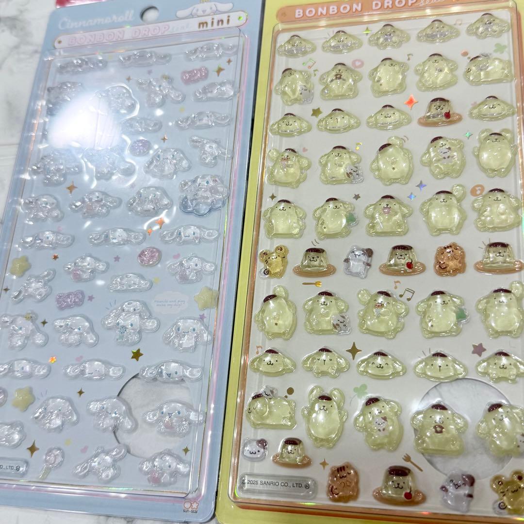 【正規品】ボンボンドロップシールミニ サンリオ　全8種セット　コンプリート