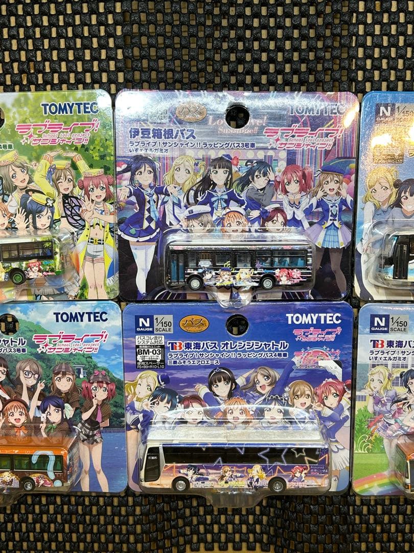 Nゲージ「ラブライブ！サンシャイン ラッピングバス」　6種類　TOMYTEC