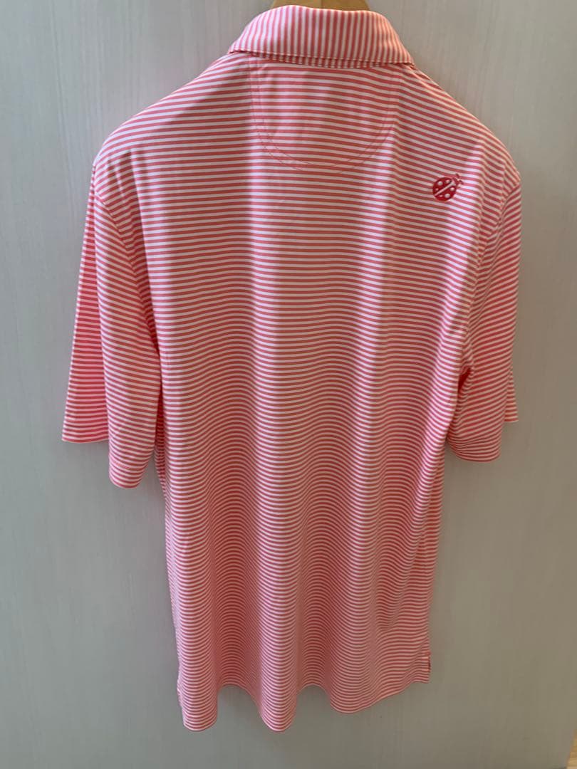 Ko Olina ピンクストライプ ポロシャツ　グレックノーマン