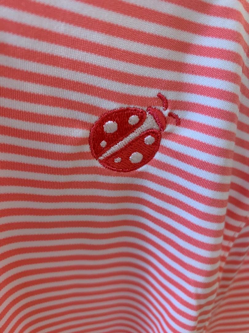 Ko Olina ピンクストライプ ポロシャツ　グレックノーマン