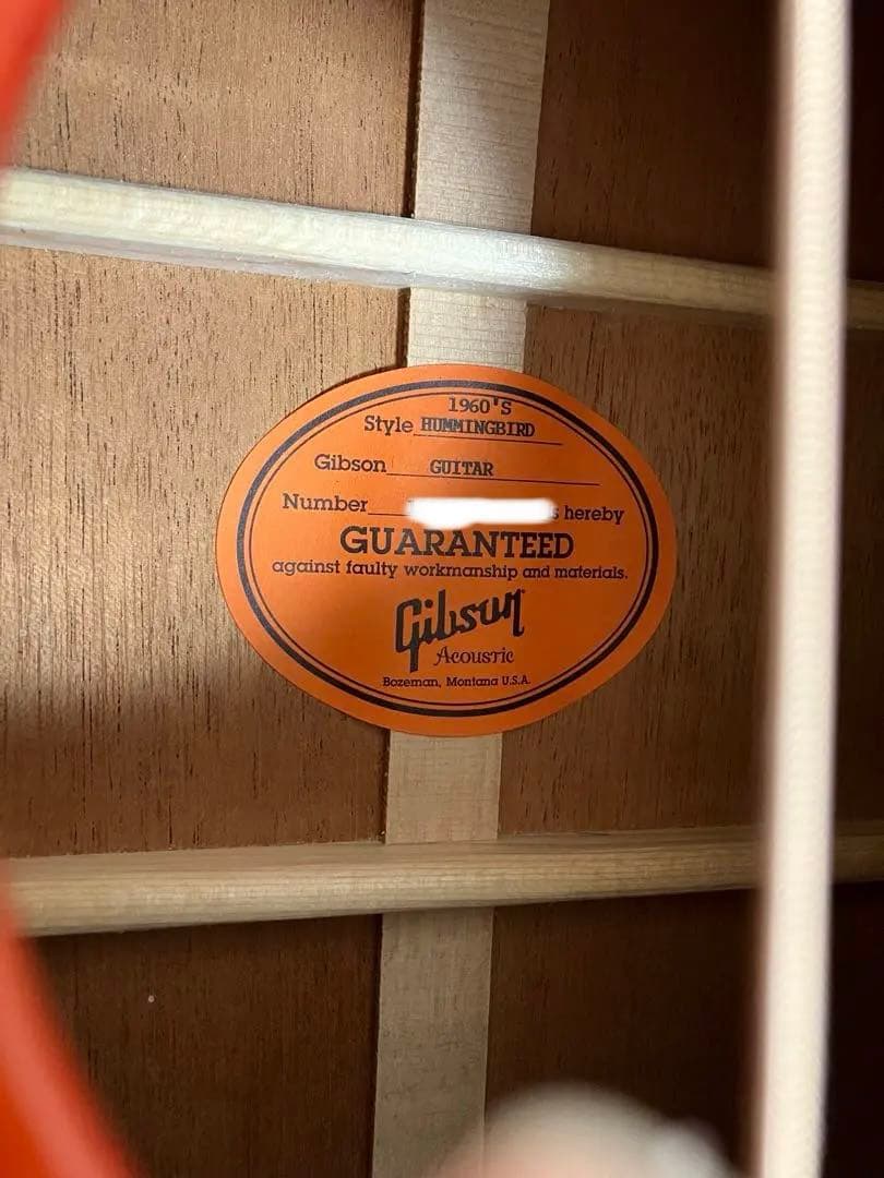 ギブソン ハミングバード 1960’s 1960s 復刻モデル　日本限定発売
