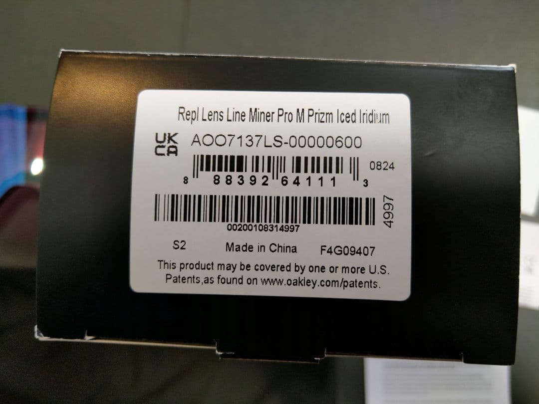 未使用 OAKLEY LINE MINER PRO M レンズ ICED