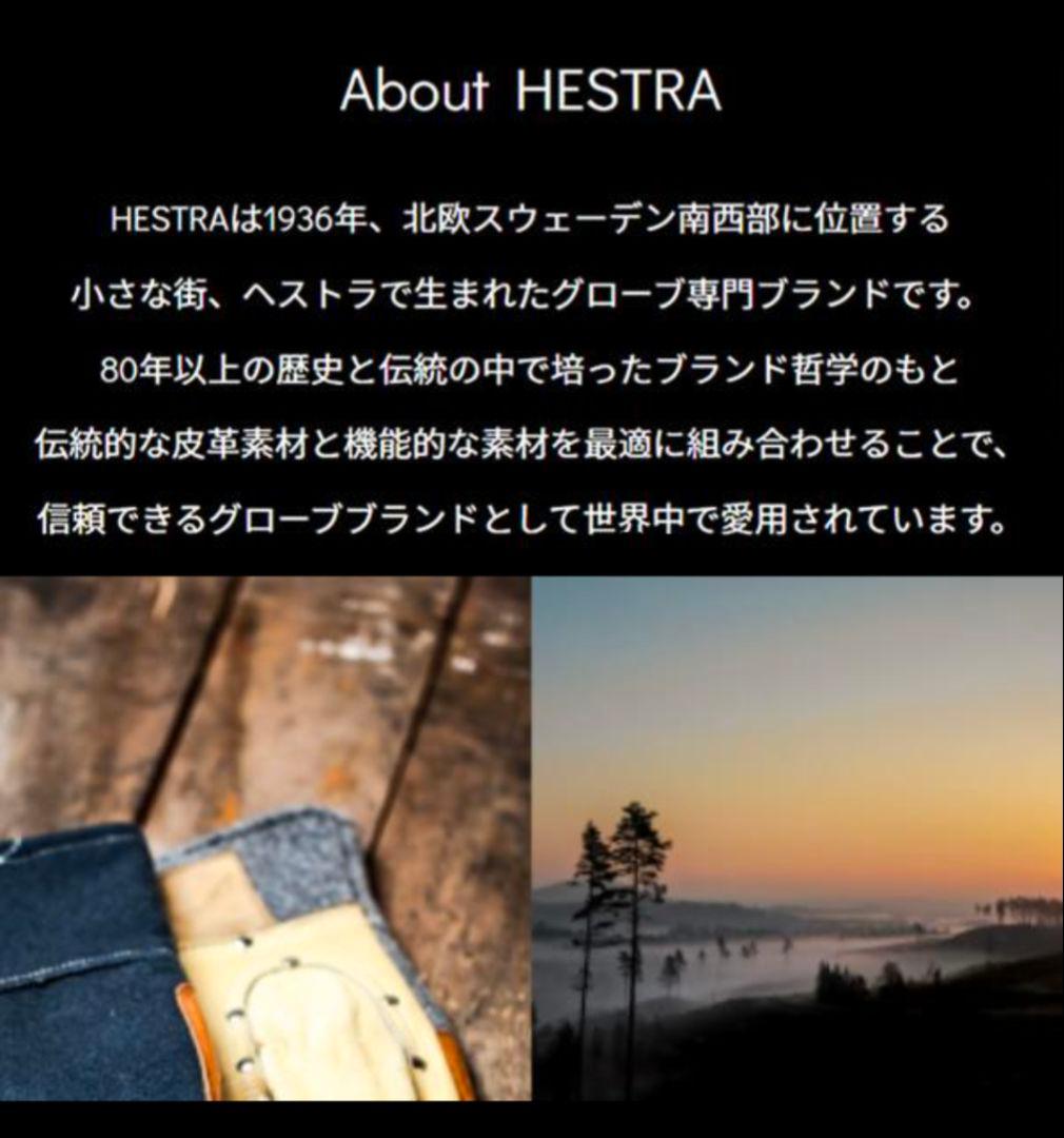 未開封HESTRA ヘストラ グローブ トポ スリーフィンガー
