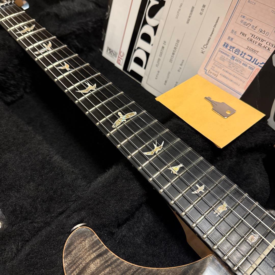 ギター 2014 PRS Custom24 Floyd 10Top Gray Black