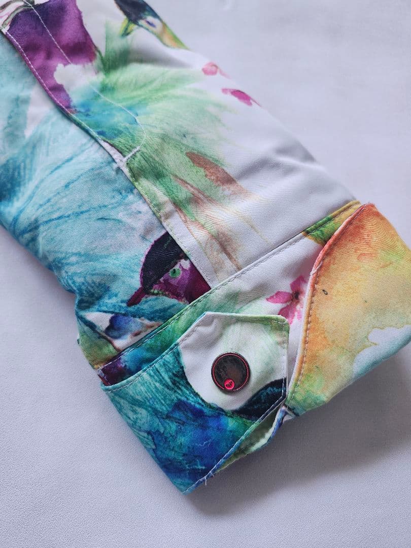 ロキシー　花柄　カラフル　バード　スノボジャケット