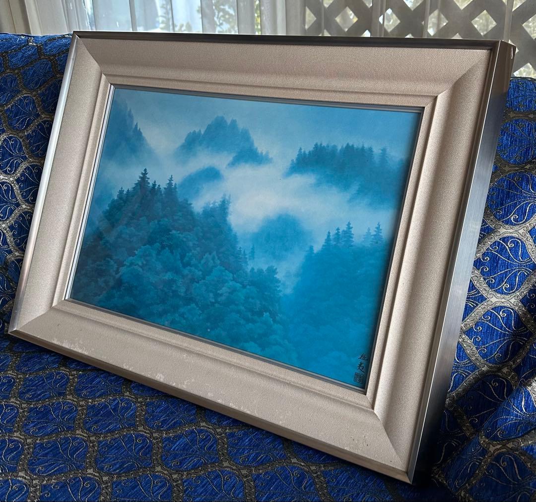 東山魁夷　「朝雲」　工芸画