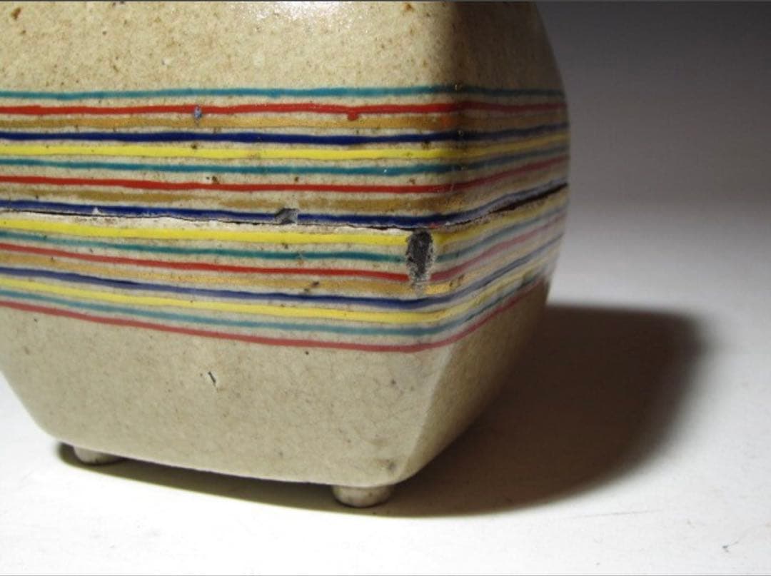 野々村仁清 糸巻形香炉 表七代 如心斎花押の名品！7776