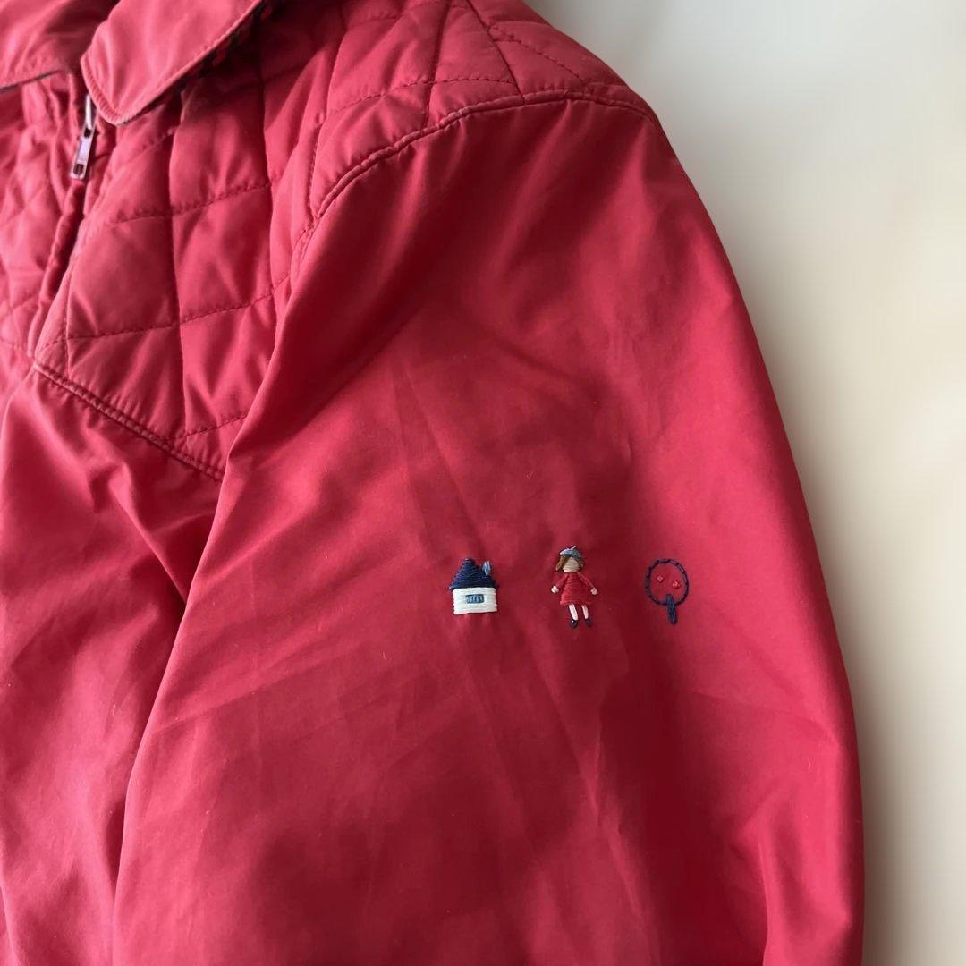 ファミリア　中綿スキーウェア　雪遊びウェア　防寒着セットアップ　100cm