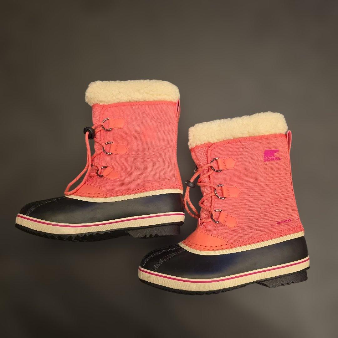 新品 ソレル ユートパックスノーブーツ ナイロン 24cm ピンク