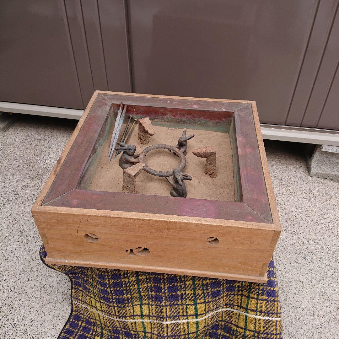 古美術火鉢四角形レトロ