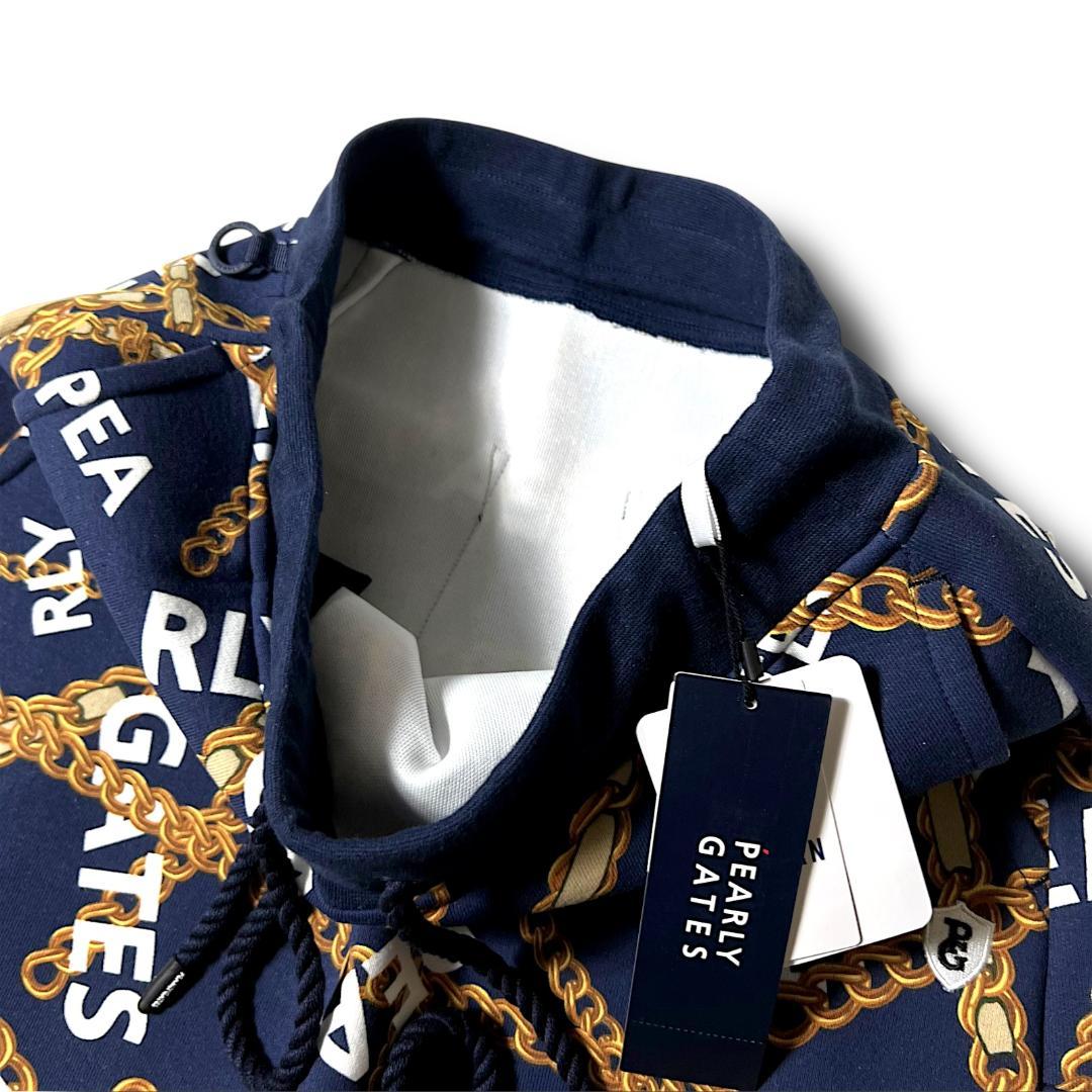 定価63,800円 0 パーリーゲイツ チェーンロゴ柄 セットアップ 上下セット