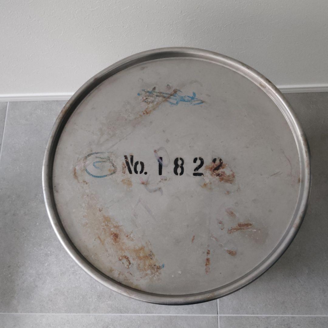 工業系インダストリアル　スチールオープン型ドラム缶　φ41cm×H43.5cm