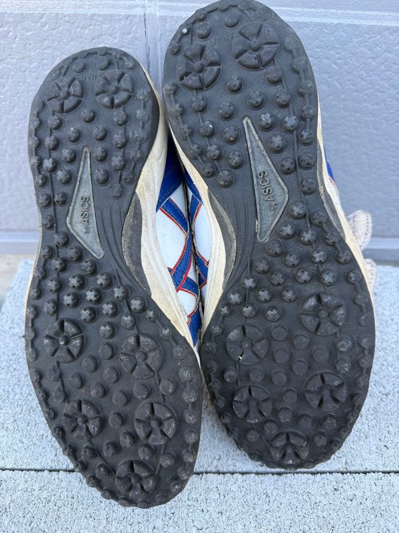 アシックス トレーニングシューズ 青白　asics 26.5