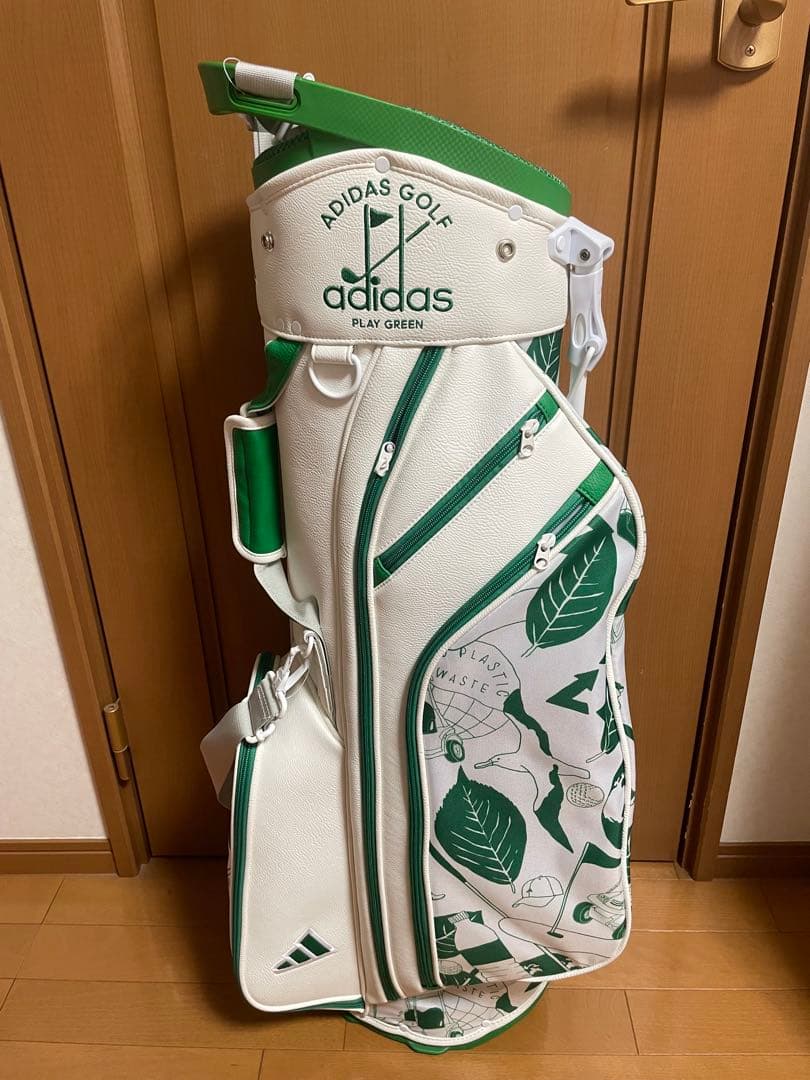 adidas ゴルフ キャディバッグ ホワイト・グリーン