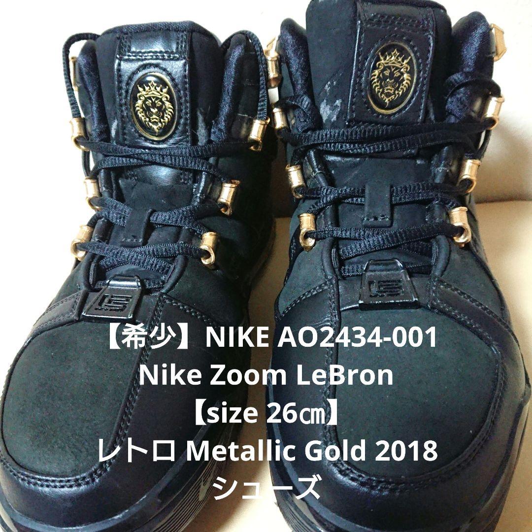 【希少】NIKE Zoom LeBron 3llic Gold シューズ