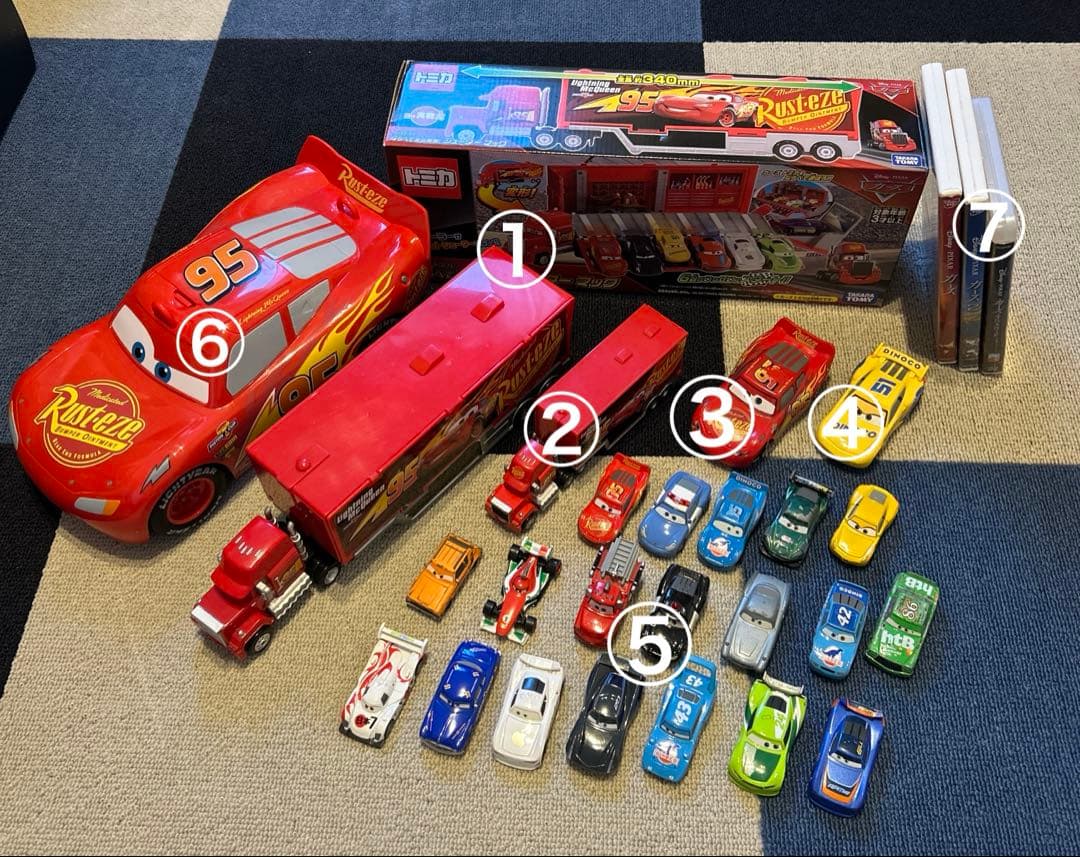 カーズ 1.2.3 トミカミニカーシューターマックおしゃべりスパーキングまとめ売
