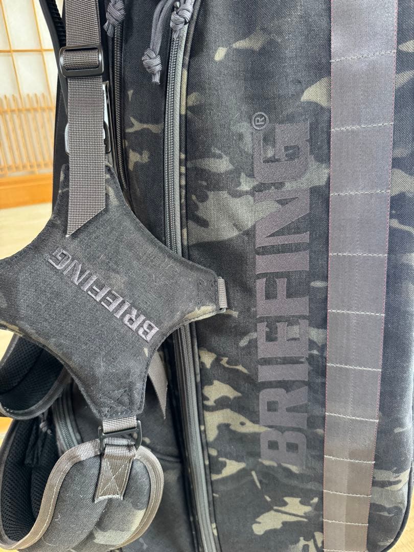 まさ【超美品】BRIEFING カモフラージュ キャディバッグ