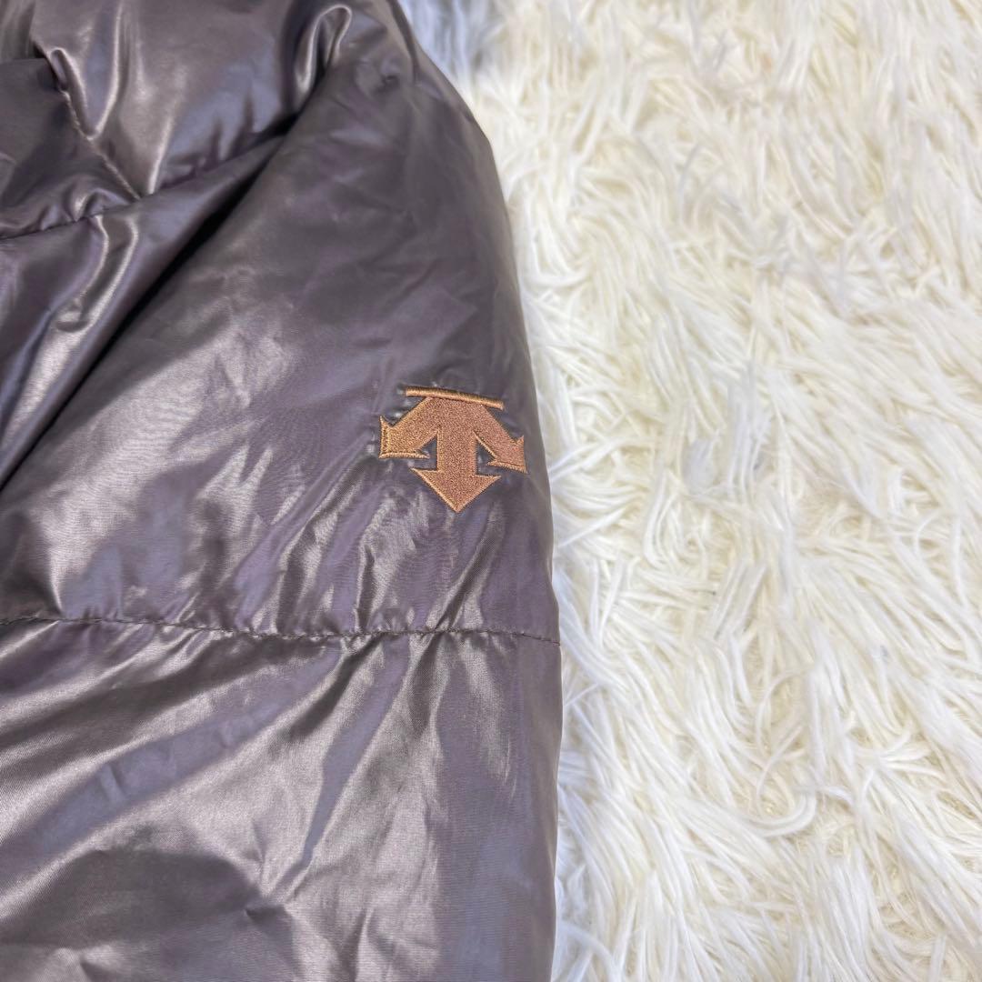 【デサント】美品 ベンチコート ダウン ブラウン Lサイズ メンズ