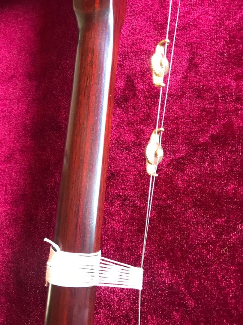 格安・二胡★紫檀精品★錦蛇皮★古月琴坊・万其興製作★十年保証★二胡必需品揃い