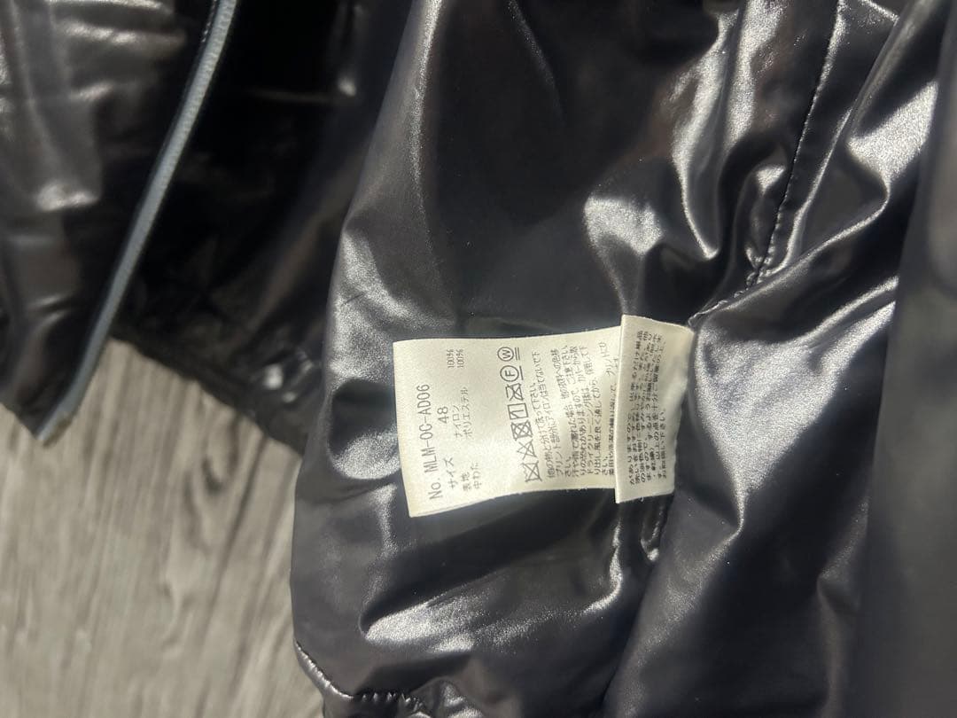 未使用に近い★ MARK&LONA ブルゾン ダウン ジャケット 黒マーク&ロナ