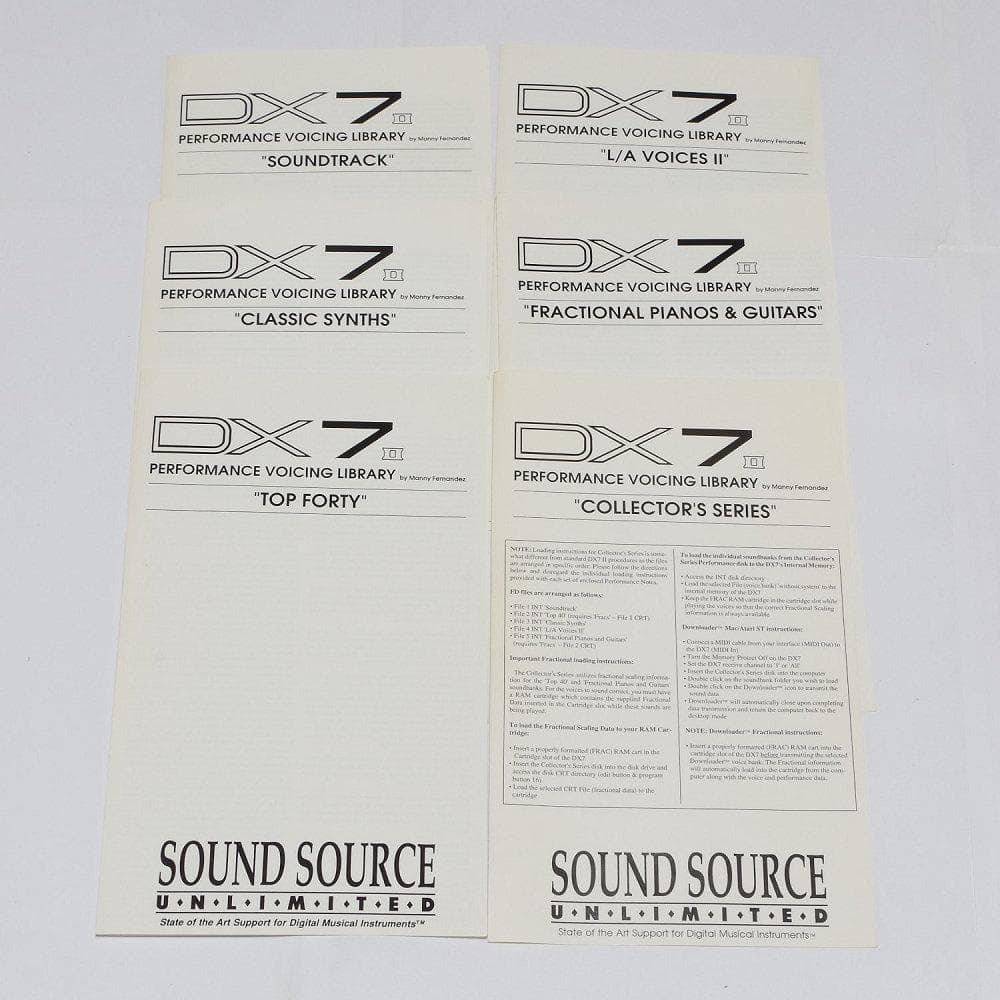 DX7ⅡFD サウンドディスク Collector's Series【FD】